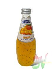 Напиток со вкусом манго и семенами базилика Foodex, 300 мл